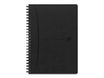 Oxford Signature - Cahier à spirale A5 - 160 pages - petits carreaux - noir