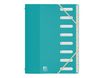 Oxford School Life Recyc+ - Trieur polypro 8 positions - A4 - disponible dans différentes couleurs