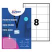 Avery - Pochettes badges avec tour de cou - 10 badges + 16 étiquettes - 60 x 90 mm