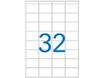 Apli Agipa - Etui A5 - 512 Étiquettes blanches multi-usages - 24 x 33,5 mm - coins arrondis - réf 114012