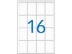 Apli Agipa - Etui A5 - 256 Étiquettes blanches multi-usages - 48,5 x 30 mm - coins arrondis - réf 114035