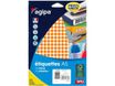 Apli Agipa - Etui A5 - 2940 Pastilles oranges - diamètre 8 mm - réf 114305