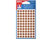 Apli Agipa - 462 Pastilles adhésives - marron - diamètre 8 mm - réf 102220