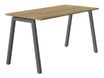 Bureau CONNEXION - 180 cm - Pieds métal - Chêne/anthracite