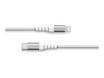 Force Power Lite -  Câble renforcé - USB-C - Lightning - 1.2 m - 3A - Blanc - Garanti à vie