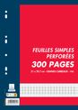 Cambridge - feuillets mobiles - 300 pages - A4 - grands carreaux (Seyes) - perforées