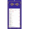 Calendrier mensuel en papier sur plaque skytos - 16 x 33 cm - disponible dans différentes couleurs - Oberthur