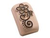 LaDot - Pierre pour tatouage éphémère - en céramique - taille M (2 x 4 cm) - tige de fleur