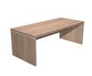 Bureau Manager FLORA - L210 x P90 cm - pieds panneaux - plateau imitation merisier arabis
