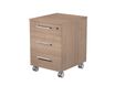 Caisson mobile Flora - L41,8xH61,5xP52 cm - 3 tiroirs - merisier arabis