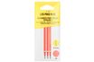 Les Prix Mini - Pack de 3 recharges pour stylo gel effaçable - rouge
