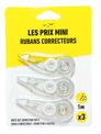 Les Prix Mini - Pack de 3 rubans correcteurs - 5 m