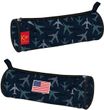 Trousse ronde KIP Aviator - 1 compartiment - bleu marine - Kid'Abord