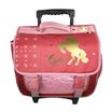 Cartable à roulettes Cybel - 2 compartiments - rose - Bagtrotter