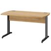 Bureau JAZZ+ - 180 cm - Pieds métal - chêne du bocage