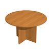 Table de réunion Trend - ronde - diam 120 - imitation aulne