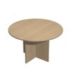 Table de réunion Trend - ronde - diam 120 - imitation chêne