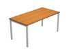 Bureau droit Trend - L140 - pieds arches  - plateau imitation aulne