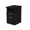 Caisson hauteur bureau Trend - L43xP60xH72 cm - 2 tiroirs dont 1 DS + 1 niche - imitation frêne noir