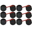 Pack de 6 Ruban d'impression compatible N°35 - noir/rouge - Armor