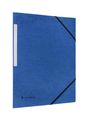 Conquérant - Chemise à élastique 3 rabats - A4 - Carte recyclée 350gr - bleu