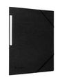 Conquérant - Chemise à élastique 3 rabats - A4 - Carte recyclée 350gr - Noir