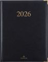 Agenda Kiev - 1 semaine sur 2 pages - 22 x 28 cm - noir - Oberthur