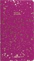 Agenda de poche Céleste - 1 semaine sur 2 pages - 9,5 x 17 cm - fuchsia - Oberthur