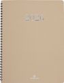 Agenda spiralé Galway - 1 semaine sur 2 pages - 22 x 28 cm - olive - Oberthur
