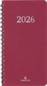 Agenda de poche spiralé Galway - 1 semaine sur 2 pages - 9,5 x 17 cm - anthracite - Oberthur