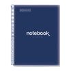 Notebook Emotions, Couverture souple, A4, lignes horizontales 7 mm, 120 feuilles de 5 couleurs, Miquelrius, Bleu Marine.