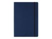 Oberthur - Cahier de notes - reliure cousue - A5 (148 x 210 mm) - 100 feuilles / 200 pages - papier ivoire - doublé - couverture marine - synthétique