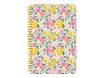 Oberthur Bali - Cahier de notes - fil-o - B6 (125 x 176 mm) - 100 feuilles / 200 pages - papier ivoire - doublé - floral - couverture jaune