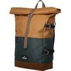 Sac à dos WALKER "Roll Up Pure Eco" - 2 compartiments coloris Peanut / Alge