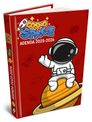 Agenda RDC reliure intégra BOUCHUT "Cosmo Space" 12,5 x 17,5 cm coloris rouge 