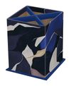 POT A CRAYONS CARRE Iconique - Fragments/Strate - 8,5x8,5x11 cm - Quo Vadis