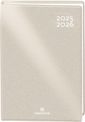 Agenda Gomme métallisé - 1 jour par page - 12,5 x 17,5 cm - perle - Oberthur