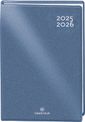 Agenda Gomme métallisé - 1 jour par page - 12,5 x 17,5 cm - bleu - Oberthur