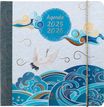 Agenda à élastique Sakura - 1 semaine sur 2 pages - 16,5 x 16,5 cm - vagues - Oberthur
