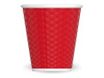Les Artistes Timeless - Tasse en porcelaine nid d'abeille - 180 ml - rouge