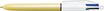 BIC 4 Couleurs Pearl - Stylo à bille 4 couleurs - corps jaune