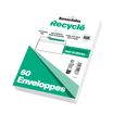 50 Enveloppes +20% 114x162 blanc Recyclé AA