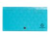 Exacompta Pop'N Co - Trieur à soufflet - 7 compartiments - pour 260 x 140 mm - à onglets - cyan