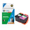 Cartouche remanufacturée HP 303XL - Pack de 2 - noir, cyan, magenta, jaune - G&G