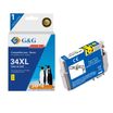 Cartouche compatible Epson 34XL Balle de golf - jaune - G&G