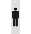 Pickup - Plaque de signalisation - 165 x 44 mm - hommes (vertical)