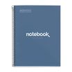 Notebook Emotions, Couverture rigide, A4, quadrillage 5x5 mm, 80 feuilles de 1 couleur, Miquelrius, Marine.