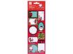 Apli kids - 16 étiquettes cadeau - 100 x 305 mm - Noël/pink x'mas