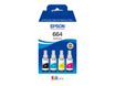 Epson EcoTank 664 - pack de 4 - noir, jaune, cyan, magenta - réservoir d'encre original