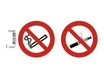 Exacompta - Pictogramme - interdit de vapoter/fumer - 100 x 100 mm - rouge